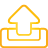 outbox, yellow, Basic Icon