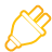 plug, Basic, yellow Black icon