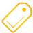 yellow, tag, Basic Black icon