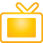 yellow, television, Basic Gold icon