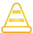 yellow, Basic, cone, Traffic Icon