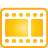 video, yellow, Basic Icon