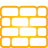 wall, Basic, yellow Icon
