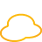 Cloud, yellow, weather, Basic Black icon