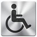 Disabled, handicapped Silver icon