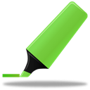 green, highlightmarker Black icon