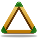 sport, triangle Black icon