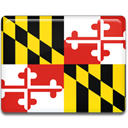 flag, maryland Gold icon