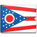 ohio, flag Crimson icon