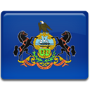 pennsylvania, flag MidnightBlue icon