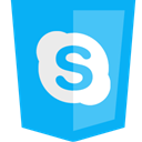 Skype DeepSkyBlue icon