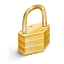 Lock SandyBrown icon