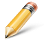 pencil SandyBrown icon