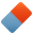 Eraser OrangeRed icon