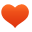 Favorite, love OrangeRed icon