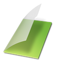 vide, documents, vert Black icon