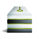 Server, vert, eteint Icon