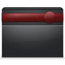 Ribbon, Folder DarkSlateGray icon