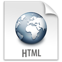 html, File, z Gainsboro icon