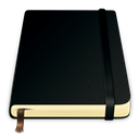 Notes, Moleskine, pure, Book Black icon