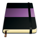 Moleskine, violet Black icon