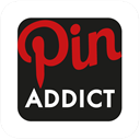 pinterest, square, Pinaddict Black icon