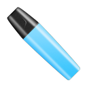 marker, shut, Blue LightSkyBlue icon