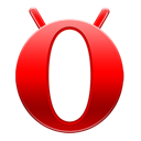 base, Logo, Opera, mini Black icon