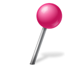 Map, Ball, marker, pink, base, zwitscha, right Black icon