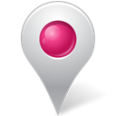 Map, pink, inside, marker, base Black icon
