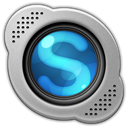 Skype, lens, base, Logo DarkGray icon