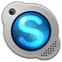 Skype, Logo, base, Camera, peel DarkGray icon