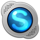 Skype, classy, media, Social, base, Logo DarkGray icon
