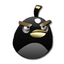 birds, Angry Black icon