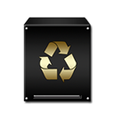 Trashempty Black icon