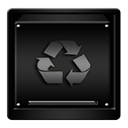 gold, Trash, Empty Black icon