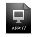Afp, location Black icon
