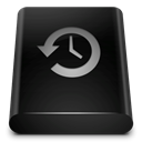 backup, drive Black icon