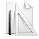 document, Applications Gainsboro icon