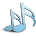 music SkyBlue icon
