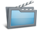 Folder, movie LightSlateGray icon
