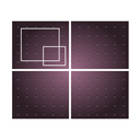 Workspace, switcher, Gnome, Panel DarkSlateGray icon