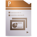 Opendocument presentation LightGray icon