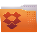 dropbox, Folder Chocolate icon