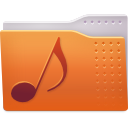 Folder, music Chocolate icon
