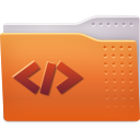 Folder, html Chocolate icon