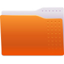 Orange, Folder Chocolate icon