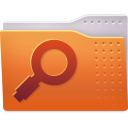 search, saved, Folder Chocolate icon