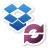dropbox, Emblem, syncing SteelBlue icon