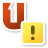 Emblem, unsynchronized, ubuntuone Chocolate icon